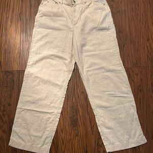 Liz Claiborne Linen Wide Leg Pants